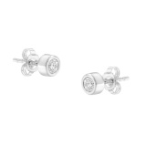 10k Gold .25ct Diamond Bezel-set Earrings