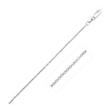 14k White Gold Diamond-cut Rolo Chain 1.1mm