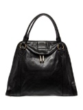 Marc Jacobs Leather Gold-tone Hdw Top Hdl Bag