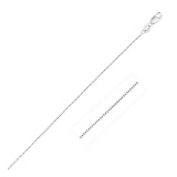 14k White Gold Classic Box Chain 0.45mm