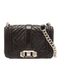 Rebecca Minkoff Bk Leather Turn-lock Evening Bag