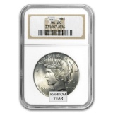 1922-1935 Peace Dollars Ms-65 Ngc