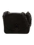 Rebecca Minkoff Black Leather Chain-link Shldr Bag
