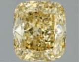 Fancy Yellow Cushion Cut 1.52ct Vs1 Lab Diamond