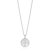 Sterling Silver Spiral Motif Tree Of Life Necklace