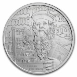 2024 Niue 1 Oz Silver Icons Johannes Gutenberg Bu