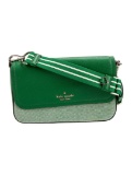 Kate Spade Green Leather Gold-tone Hdw Shldr Bag