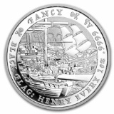 2023 Tuvalu 1 Oz Silver Black Flag The Fancy Bu