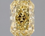 Fancy Yellow Radiant Cut 2.11ct Vvs2 Lab Diamond