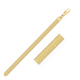 14k Gold Super Flex Herringbone Bracelet 3.8mm