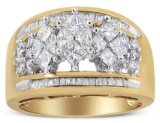 10k Two Tone Gold 1.50ct Diamond Composite Band