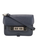 Proenza Schouler Blue Leather Messenger Bag
