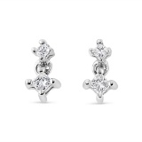 14k Gold .25ct Diamond Drop & Dangle Earrings