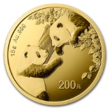2023 China 15 Gram Gold Panda Bu (sealed)