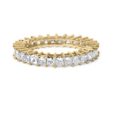 14k Gold Princess 2.91ct Diamond Eternity Ring