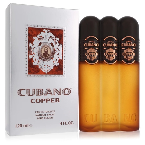 Cubano Copper Men's 4 Oz Eau De Toilette Spray