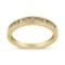 14k Gold-pl .55ct Champaign Diamond 11-stone Ring