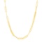 14k Gold Paperclip Chain & Gold Bar Necklace