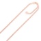 14k Rose Gold Heart Dangle Popcorn Chain 1.3mm