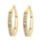 14k Gold-pl 1.00ct Champagne Diamond Earrings