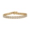 14k Gold-pl. 2.00ct Diamond Wave Link Bracelet