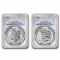 2023-s Morgan & Peace Reverse Proof Set Pr-70 Pcgs