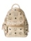 Mcm Backpack Mono Studded Zip Closure Backpack