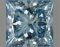 Fancy Blue Princess Cut 3.75ct Vs2 Lab Diamond