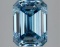 Fancy Blue Emerald Cut 3.15ct Vs2 Lab Diamond