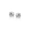 Round .50ct White Sapphire Faceted Stud Earrings