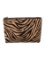 Gianni Versace Brown Ponyhair Zip Cls Evening Bag