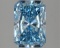 Fancy Blue Radiant Cut 2.59ct Vs1 Lab Diamond