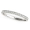 14k White Gold Round .18ct Diamond Wedding Band