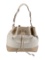 Burberry Leather & Canvas Drawstring Shldr Bag