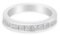 18k Wgold 1.00ct Diamond Half-eternity Band
