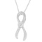 Dazzling .10ct Diamond Ribbon Necklace
