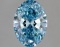 Fancy Blue Oval Cut 2.88ct Vs1 Lab Diamond