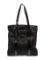 Salvatore Ferragamo Black Nylon Gunmetal Hdw Tote