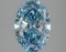 Fancy Blue Oval Cut 2.71ct Vs1 Lab Diamond