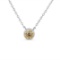 Elegant .20ct Champagne Diamond Solitaire Necklace