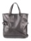 Longchamp Grey Leather Zip Closure Top Hdl Bag