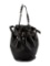 Alexander Wang Blk Leather Rose Studded Bucket Bag