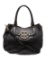 Tory Burch Logo Blk Leather Top Handle Bag