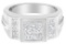 14k White Gold Princess 2.04ct Diamond Square Ring