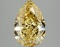Fancy Yellow Pear Cut 4.14ct Vvs2 Lab Diamond