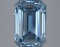 Fancy Blue Emerald Cut 3.96ct Vs2 Lab Diamond