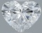 Gia Certified Heart Cut .50ct Si1 Diamond