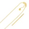 14k Gold Adjustable Franco Chain 0.9mm