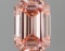 Fancy Pink Emerald Cut 1.93ct Vs2 Lab Diamond