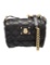 Marc Jacobs Blk Leather Chain-link Flap Msgr Bag